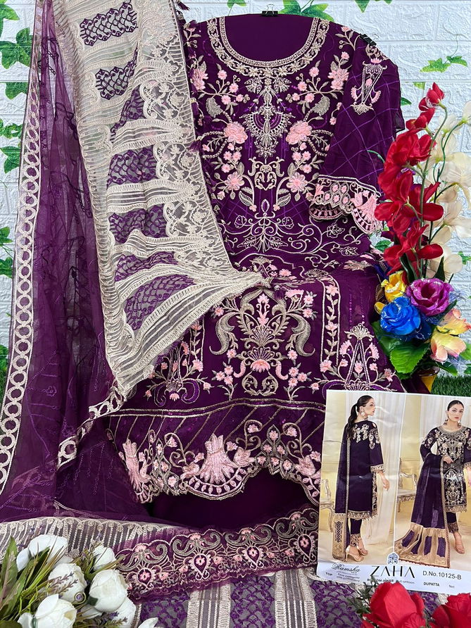 Zaha Ramsha Vol 9 Georgette Pakistani Suits Catalog